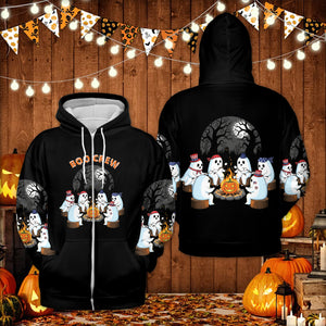 Boo Crew Camping All Over Print Shirt