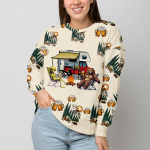 Funny Camping Crazy Friend All Over Print Shirt