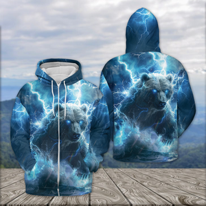 Electric Powerful Bear Awesome Cool All Over Print Shirt