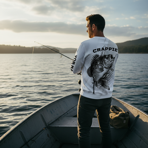 Custom Name Crappie Fish Gray All Over Print Shirt