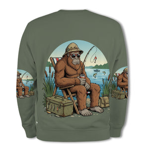 I'd Rather Be Fishing Bigfoot All Over Print Shirt