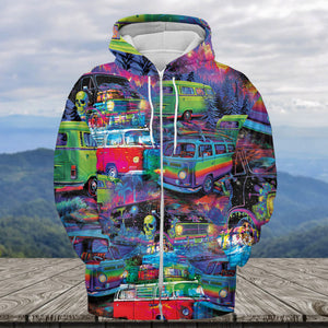 Retro Van Funny All Over Print Shirt