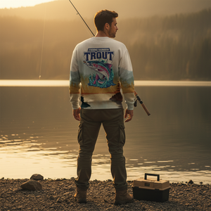 Trout Fish Lover Vintage All Over Print Shirt