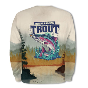 Trout Fish Lover Vintage All Over Print Shirt