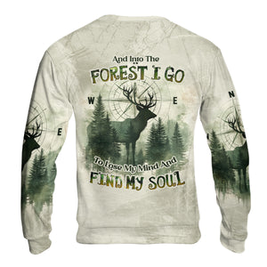 Into The Forest Deer Exposure All Over Print Shirt