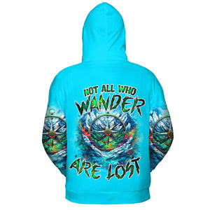 Compass Not All Who Wander Are Lost All Over Print Shirt