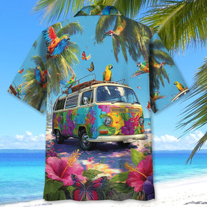 Camping Car Aloha Beach Hawaiian Shirt