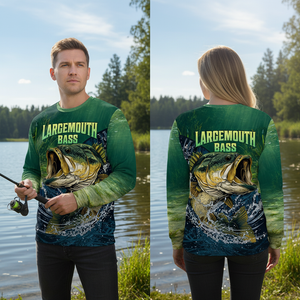 Largemouth Bass Vintage All Over Print Shirt