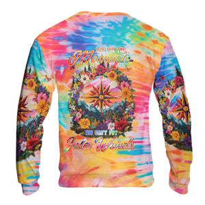 Live For The Moments Compass Flower All Over Print Shirt
