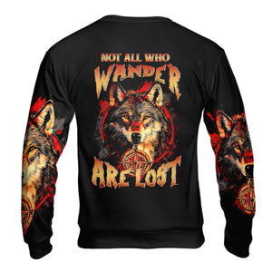 Not All Who Wander Are Lost Wolf All Over Print Shirt