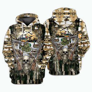 Awesome Mallard Duck Hunting Camo All Over Print Shirt
