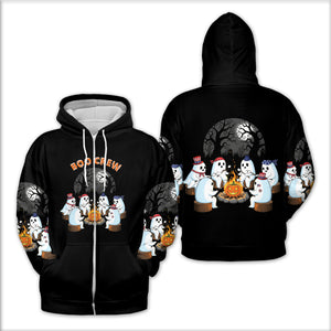 Boo Crew Camping All Over Print Shirt