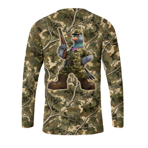 Dove Hunting Camouflage Funny All Over Print Shirt