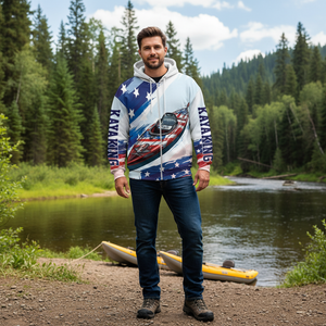 Custom Name Kayaking America All Over Print Shirt