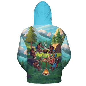 Sasquatch family BBQs All Over Print Shirt