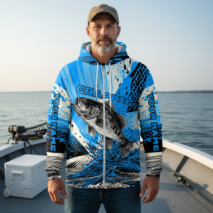 Custom Name Crappie Fish All Over Print Shirt
