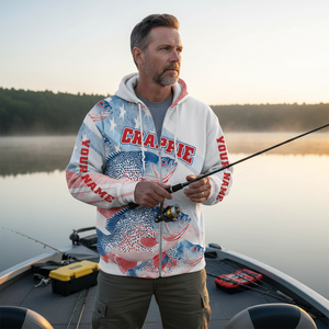 Custom Name Crappie Fish America All Over Print Shirt