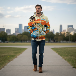 Largemouth Bass Jumping All Over Print Shirt