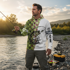 Bass Fishing Team Jerseys Green All Over Print Shirt