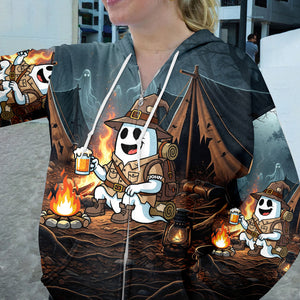 Custom Name Welcome To The Spookiest Campfire All Over Print Shirt