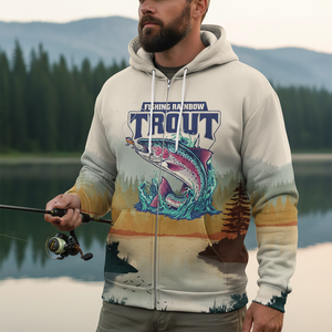 Trout Fish Lover Vintage All Over Print Shirt