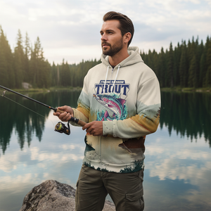 Trout Fish Lover Vintage All Over Print Shirt