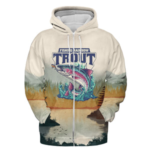 Trout Fish Lover Vintage All Over Print Shirt