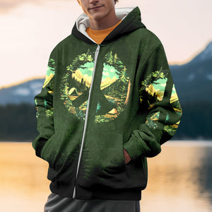 Camp Life Peace Sign All Over Print Shirt
