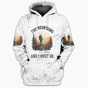 The Mountains Are Calling And I Must Go All Over Print Shirt