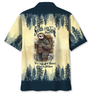 Sloth Camping Team Hawaiian Shirt