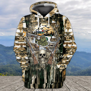 Awesome Mallard Duck Hunting Camo All Over Print Shirt