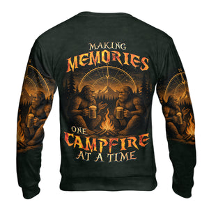 Bigfoot Making Memories One Campfire At A Time All Over Print Shirt