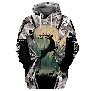 Deer Hunting Peaceful Forest All Over Print Shirt