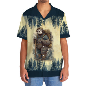 Sloth Camping Team Hawaiian Shirt