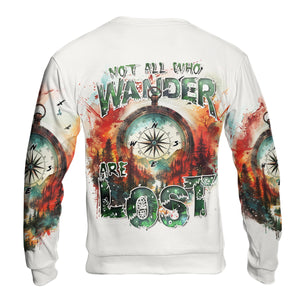 Compass Colorful Not All Who Wander Are Lost All Over Print