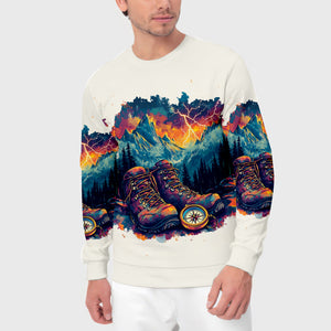 The Mountains Are Calling Compass Boots All Over Print Shirt