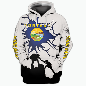 Custom Personal Hiking Montana State All Over Print Shirt
