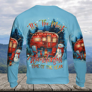 Christmas Camper Winter Wonderland All Over Print Shirt
