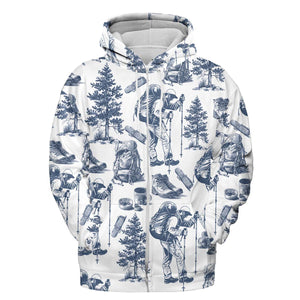 Vintage Hiking Camp All Over Print Shirt