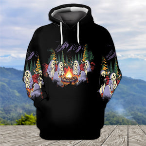 Ghost Camping Crew All Over Print Shirt