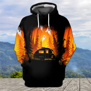 Horror Campfire In The Wild All Over Print Shirt
