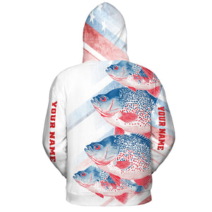 Custom Name Crappie Fish America All Over Print Shirt