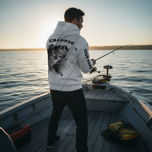 Custom Name Crappie Fish Gray All Over Print Shirt