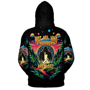 Not All Who Wander Are Lost Bigfoot All Over Print Shirt
