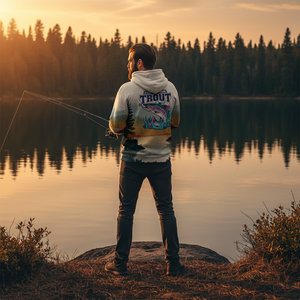 Trout Fish Lover Vintage All Over Print Shirt