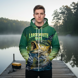 Largemouth Bass Vintage All Over Print Shirt