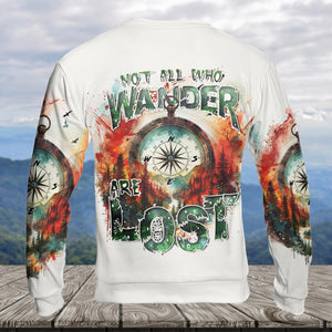 Compass Colorful Not All Who Wander Are Lost All Over Print