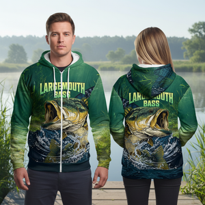 Largemouth Bass Vintage All Over Print Shirt