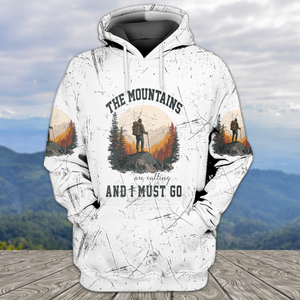 The Mountains Are Calling And I Must Go All Over Print Shirt