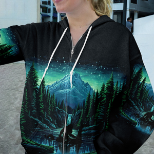 Bigfoot Riding Loch Ness Into The Forest I Go All Over Print Shirt